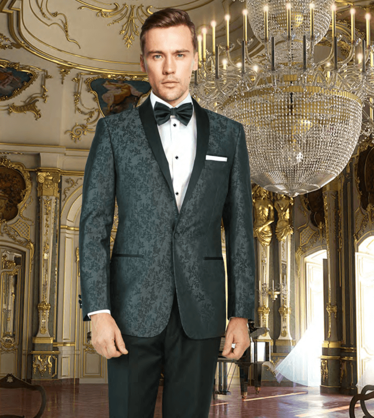 Shawl Black Tonal tuxedo